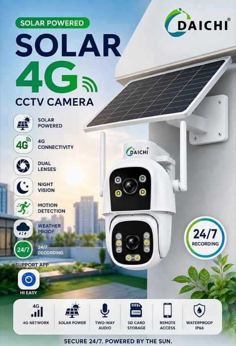 DAICHI SOLAR 4G DUAL LENS CAMERA