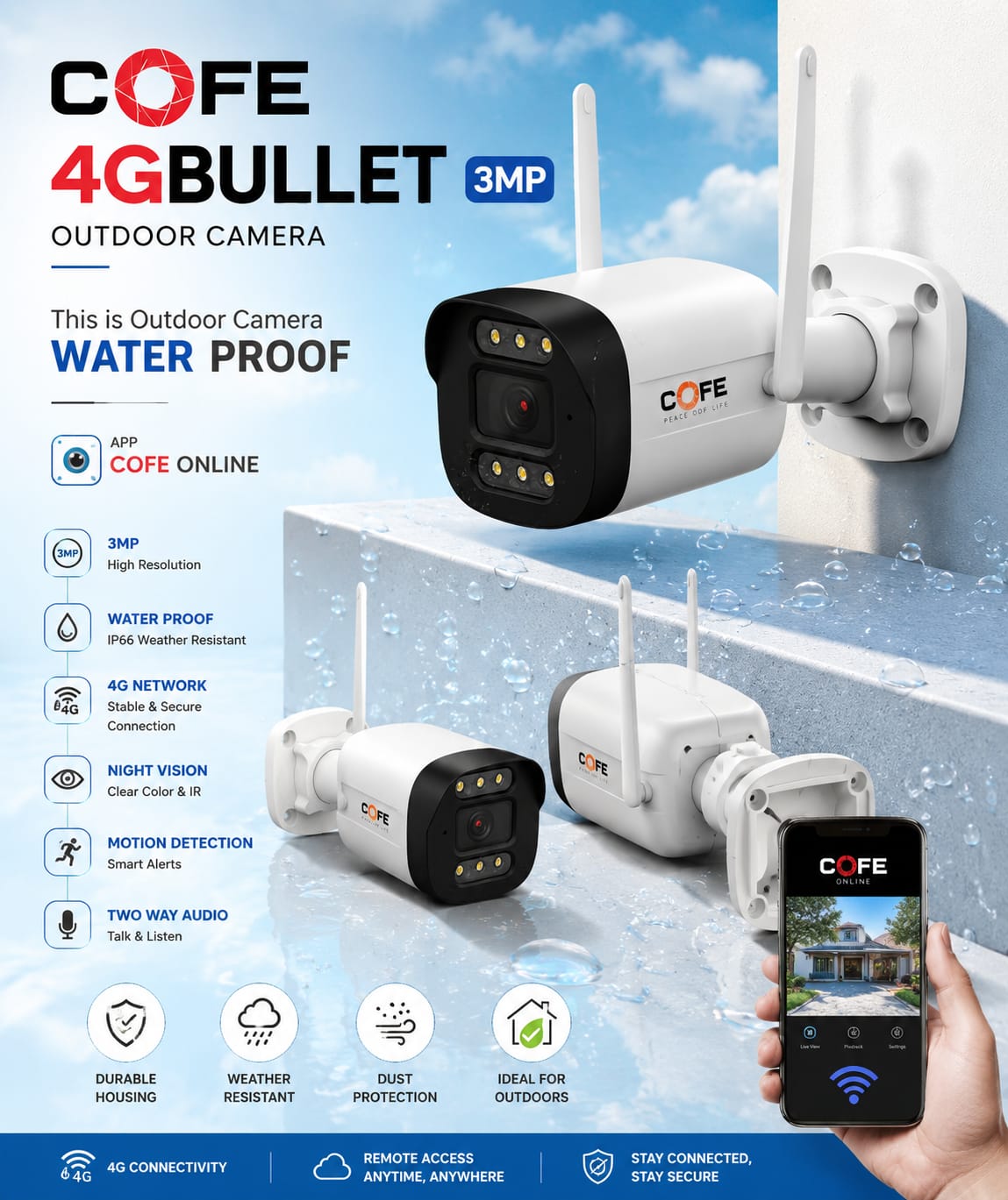 COFE 4G 3MP BULLET CAMERA