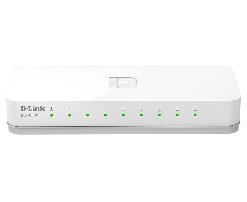 D LINK 8 PORT DESKTOP SWITCH (DES-1008C)