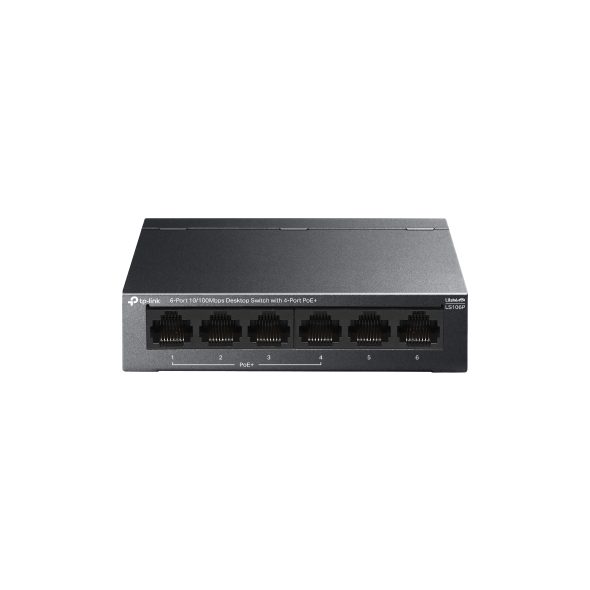 TP LINK 4+2 POE 10/100 (LS106P)