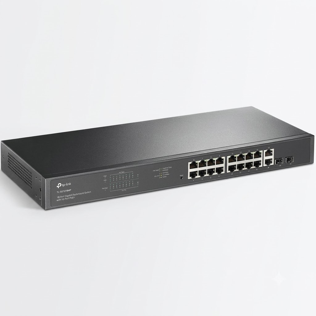 TP LINK 18PORT GIGA POE RACKMOUNT (SG1218MP)