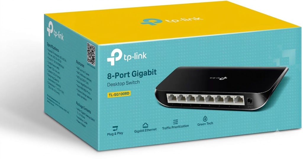 TP LINK 8 PORT GIGA SWITCH (SG1008D)