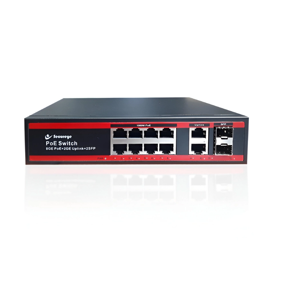 SECUREYE 8PORT GIGA 8+2+2SF (SSP-8GE-2UG-2UF-NB)
